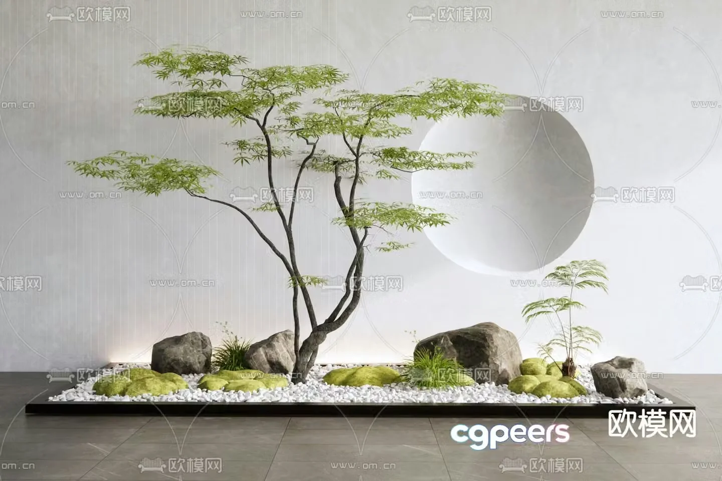 Landscape sketch plant landscaping 3D model