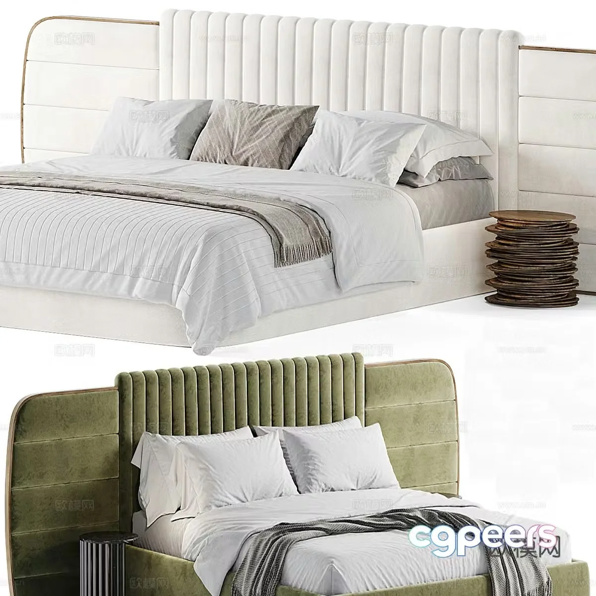Casal Destiny Bed 3D Model