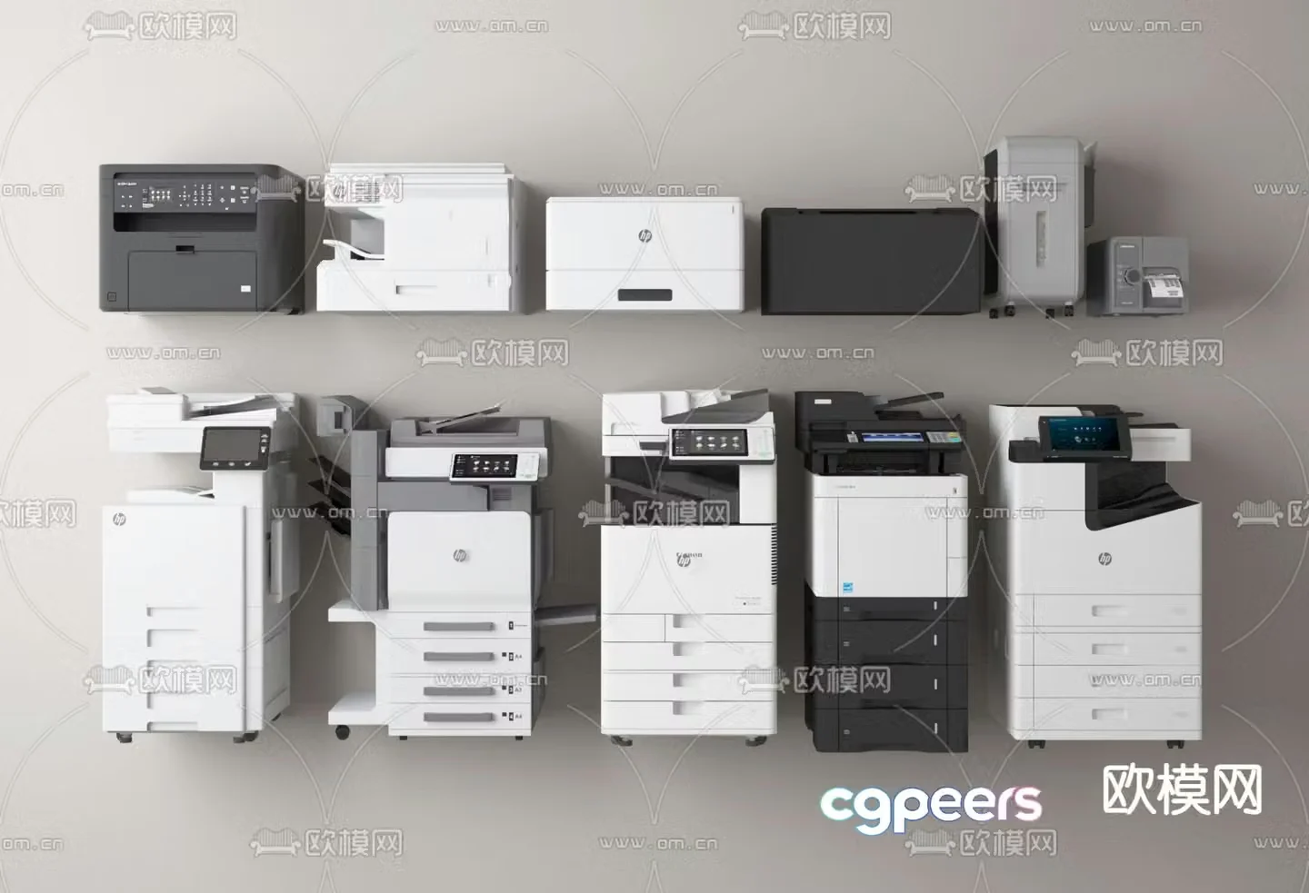 printer copier scanner 3d model