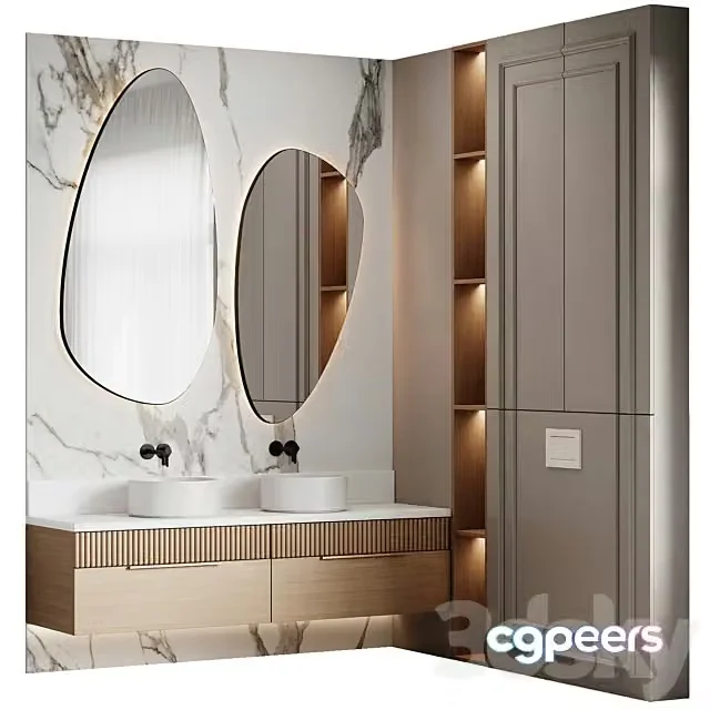 3ds Max Free – Bathroom Furniture 0019