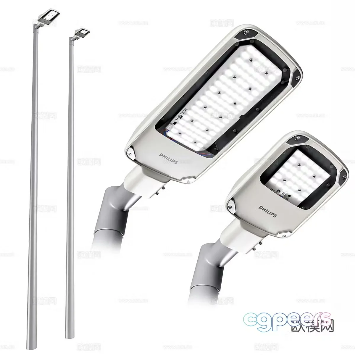 Modern Italian outdoor street lights 3d model
