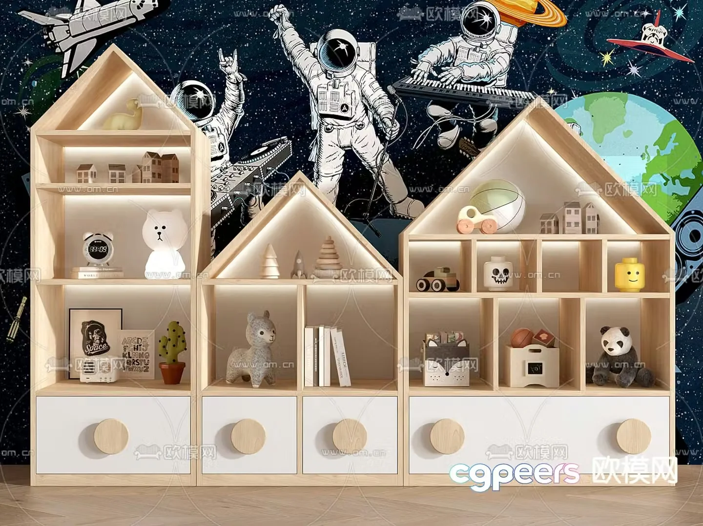 Children’s cabinet toy cabinet 3d model