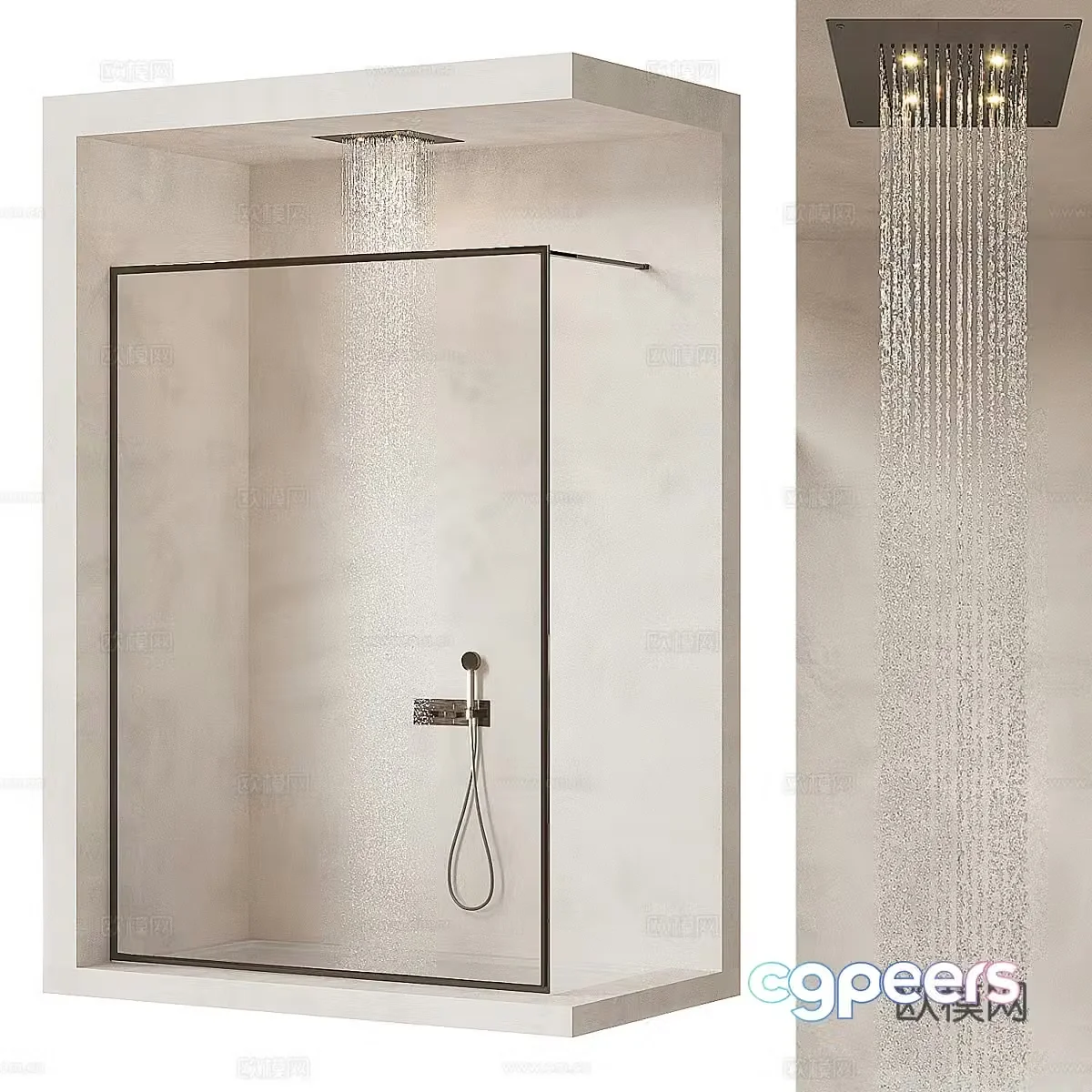 Cea shower room shower room 3d model