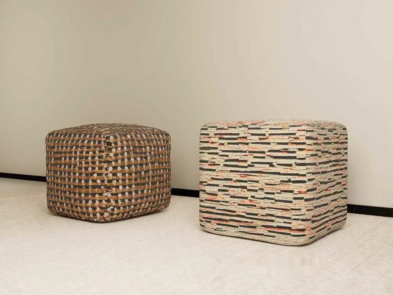 Two Patterned Poufs 3D Model – 4301 – VRAY Render