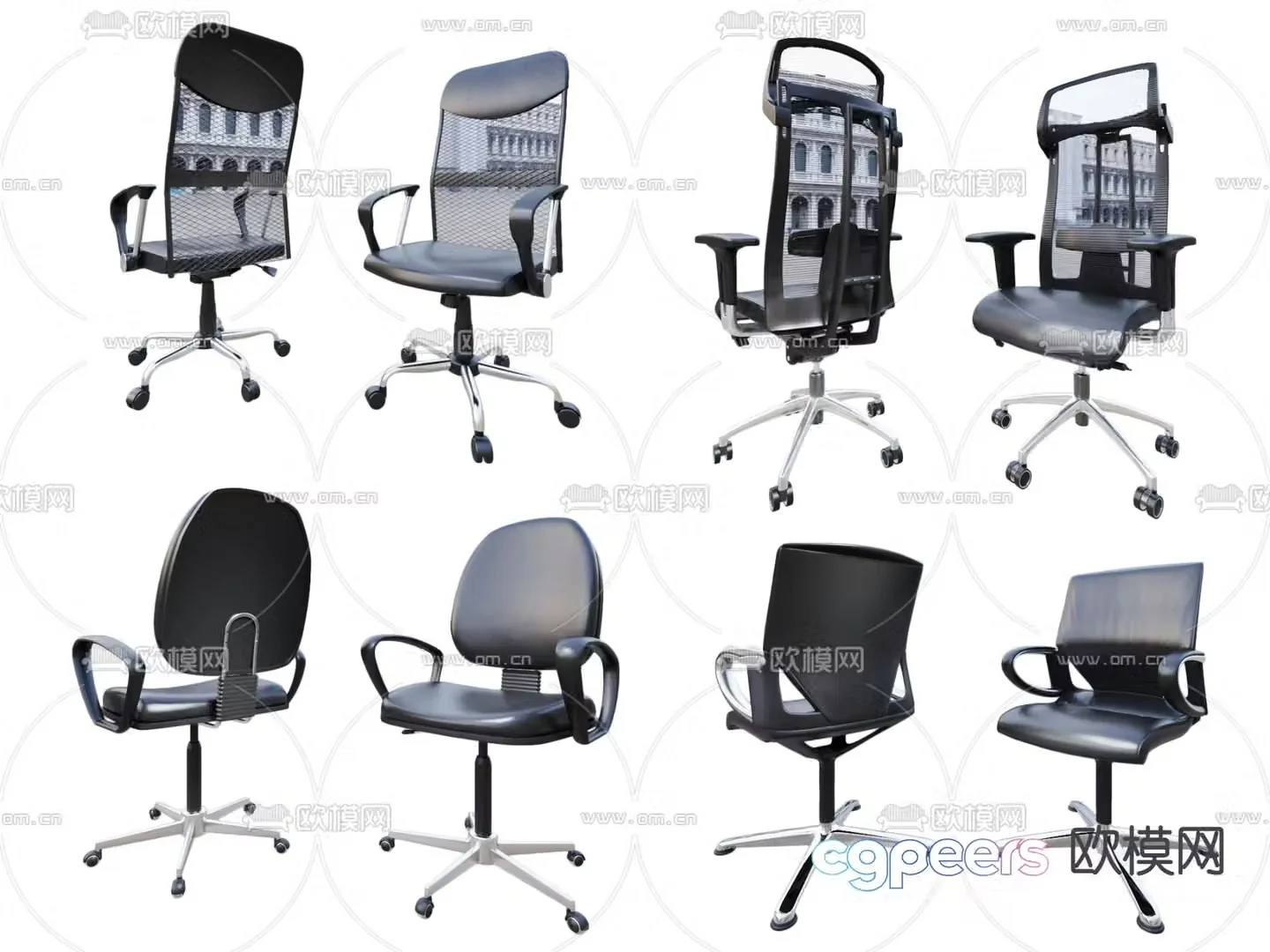 Office chair executive chair boss chair staff chair 3d model
