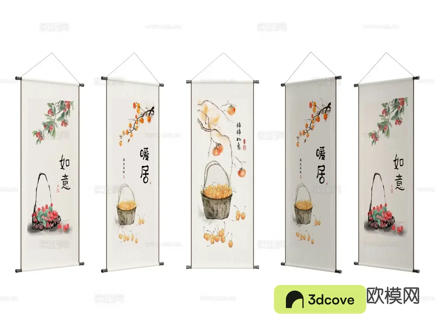 New Chinese scroll painting calligraphy and painting
