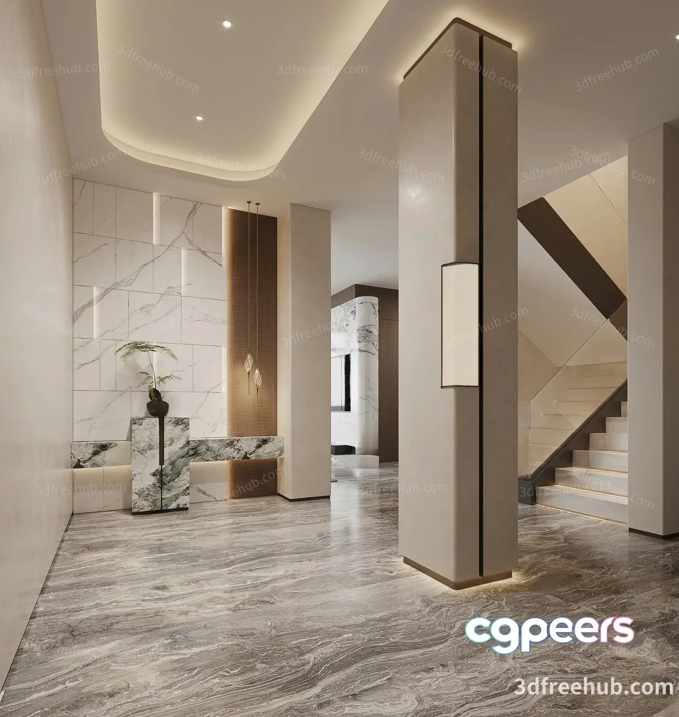 Modern Interior Design 3D Model – 19900 – VRAY Render