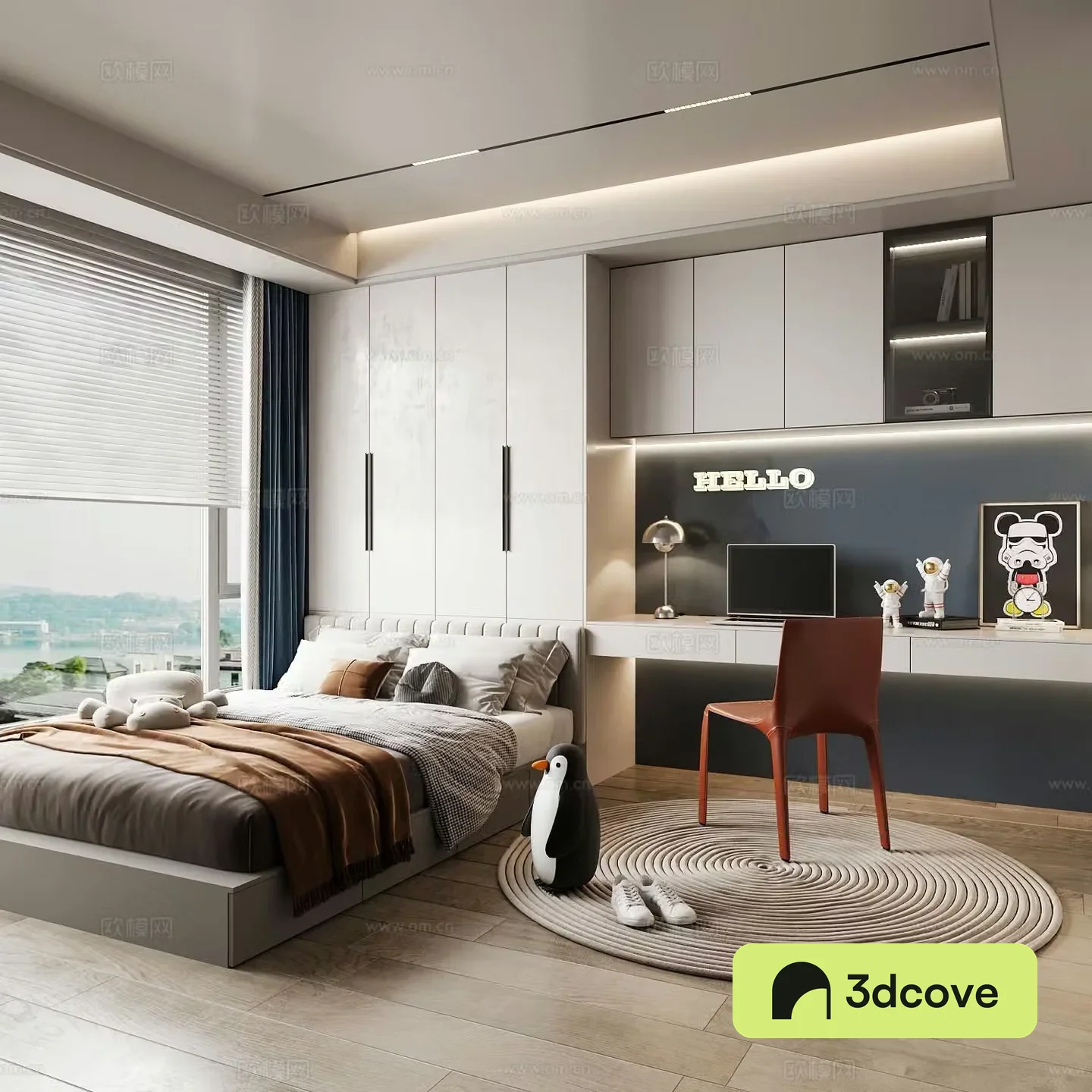 Modern children’s room boy’s room kid’s room