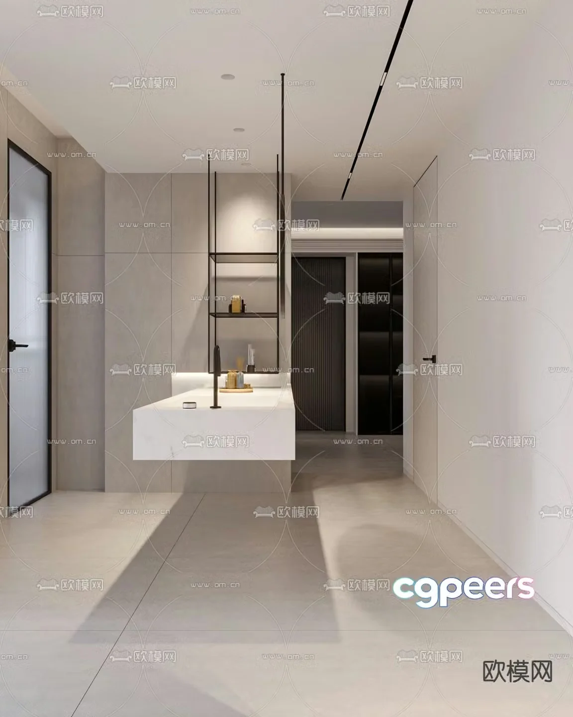 Modern sink 3d model