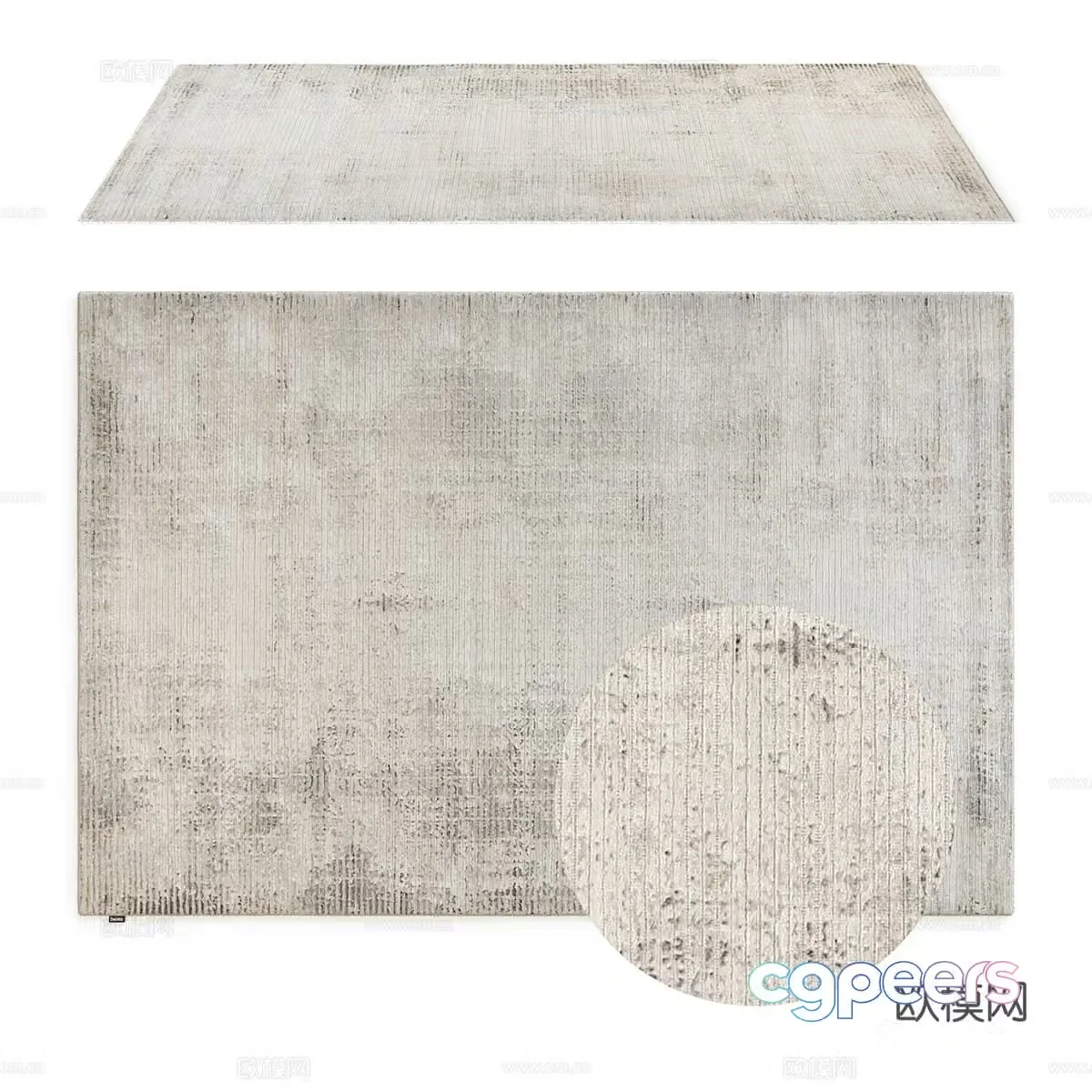 Modern minimalist carpet Carpet Simple carpet Living room carpet Plush carpet 3d model