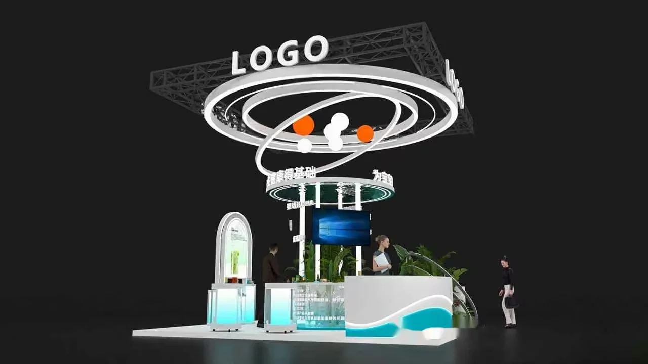 The Main Subject Is A Logo With One Key Characteristic Being A Circular Design 3D Model – 6048 – VRAY Render