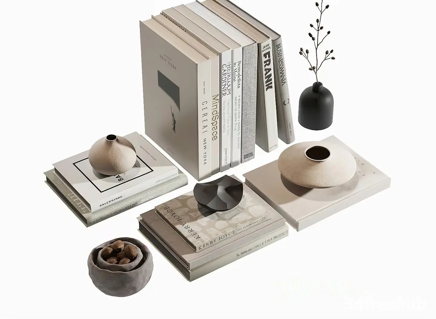 Modern Decorative Items 3D Model – 23635 – VRAY Render