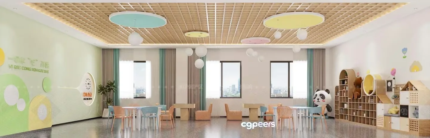 Modern Playroom 3D Model – 11203 – VRAY Render