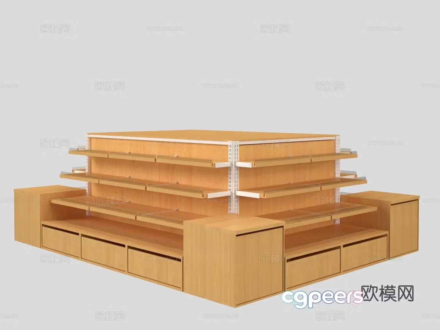 Supermarket shelves Showcase shelves Zhongdao shelves End shelves Showcase Showcase Showcase 3D model