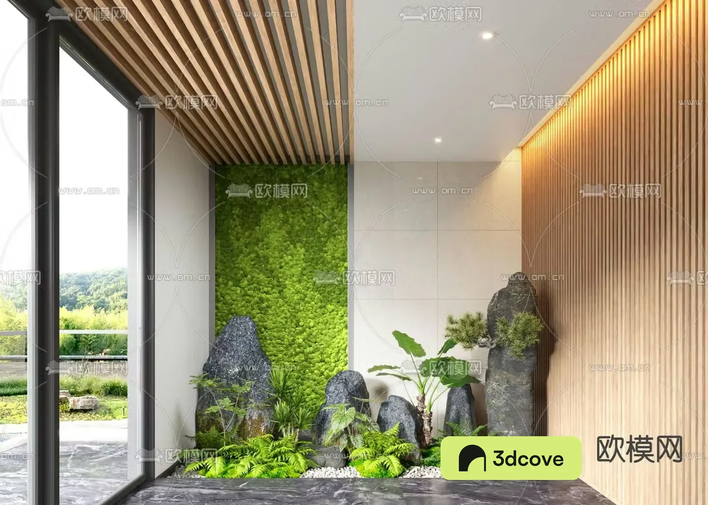 Indoor landscape plant landscaping plant wall