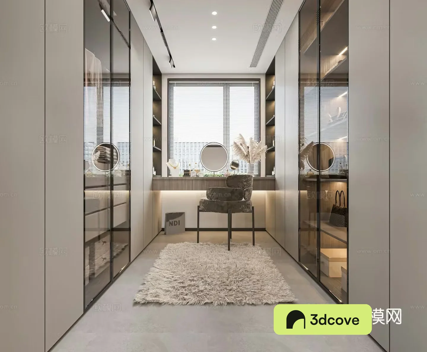 Modern cloakroom
