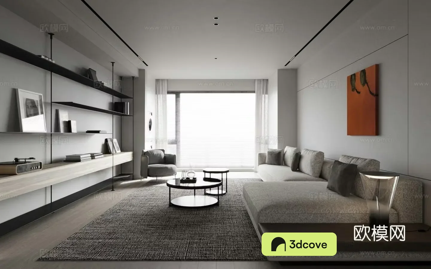 Modern living and dining room living room dining sofa dining table coffee table