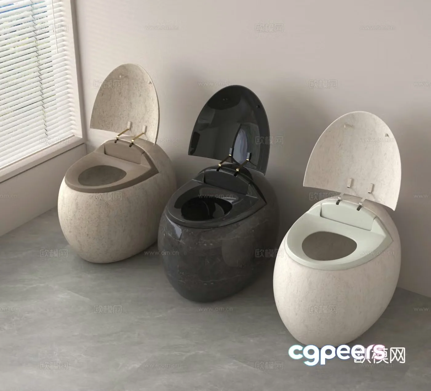 Toilet toilet 3d model