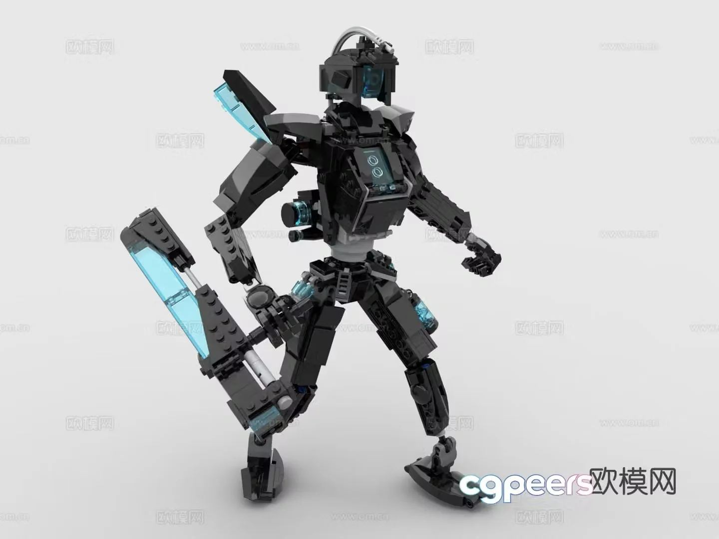 Lego LEGO toys building blocks battle robot mechanical warrior robot 3d model