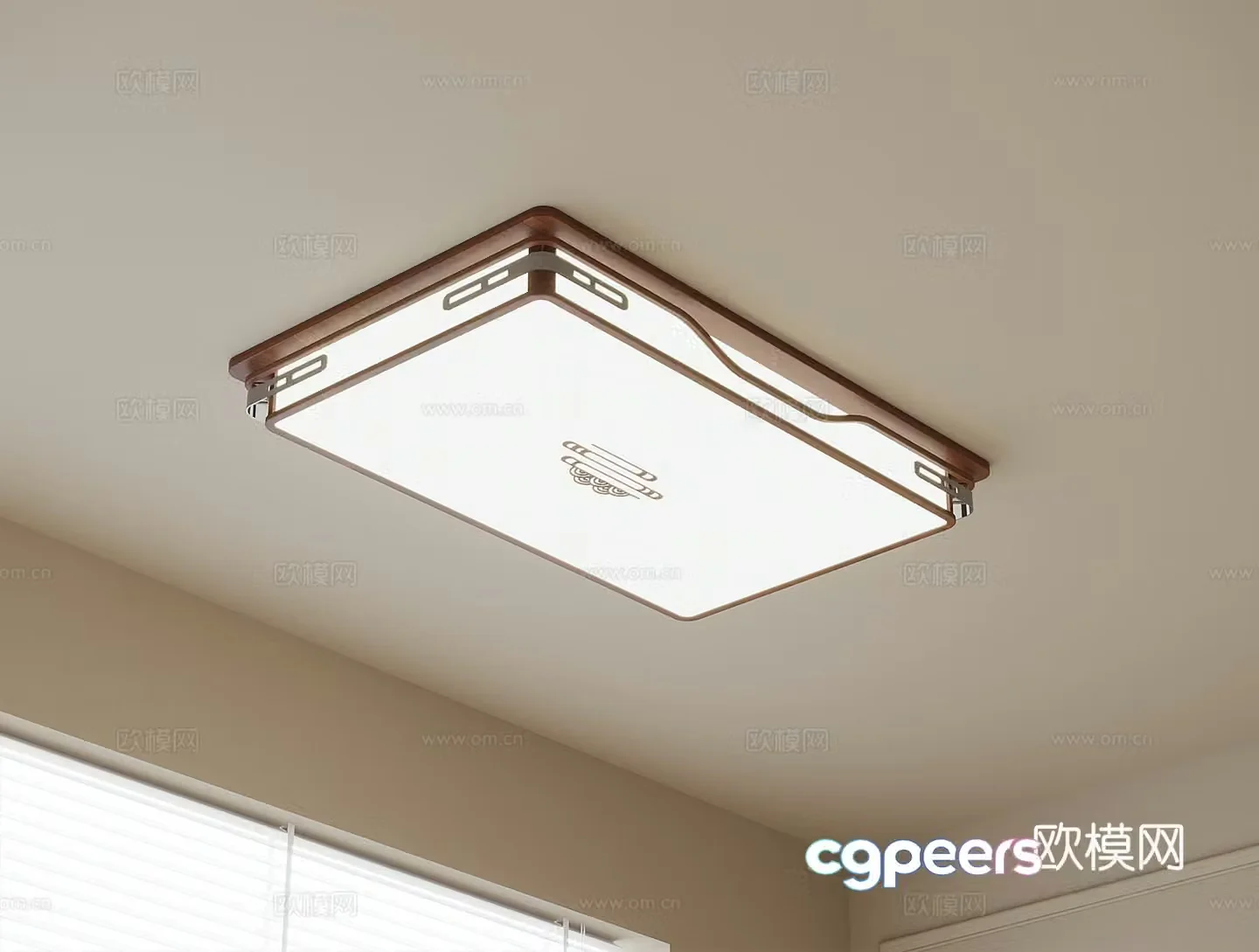 New Chinese style ceiling lamp 3d model