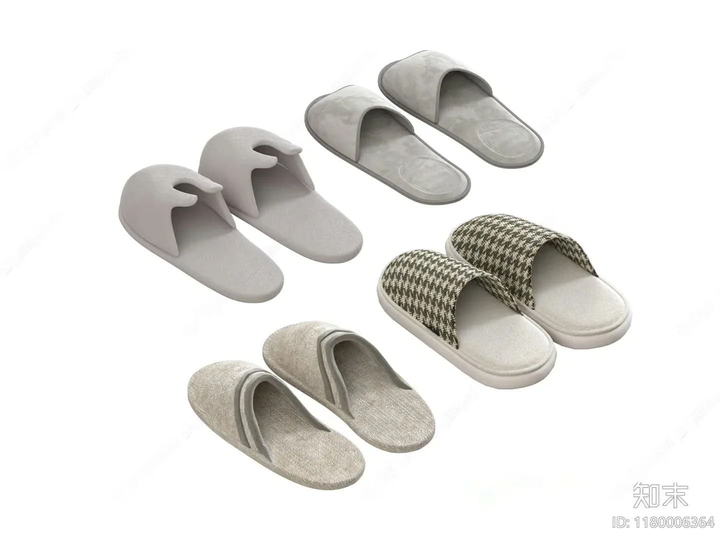 A Pair Of Slippers 3D Model – 21112 – VRAY Render