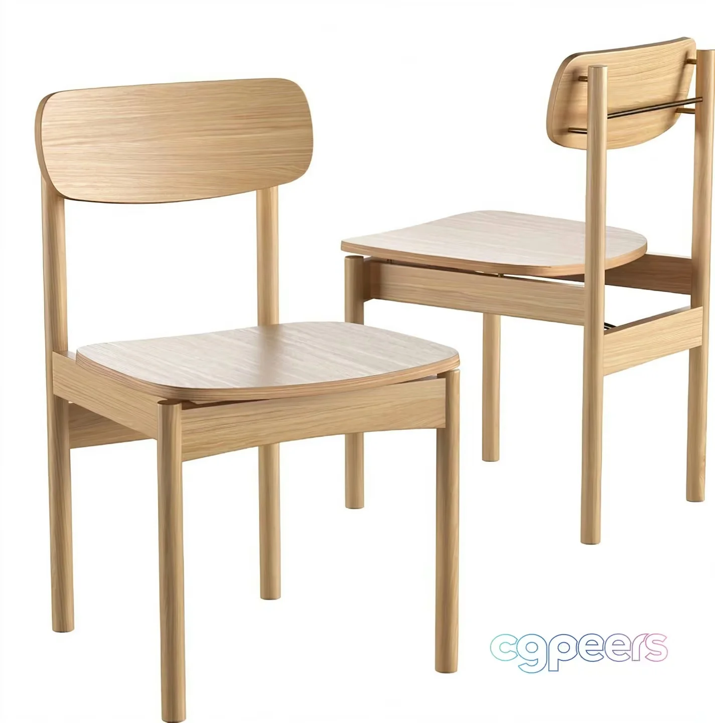 Wooden Dining Chairs 3D Model – 20912 – VRAY Render
