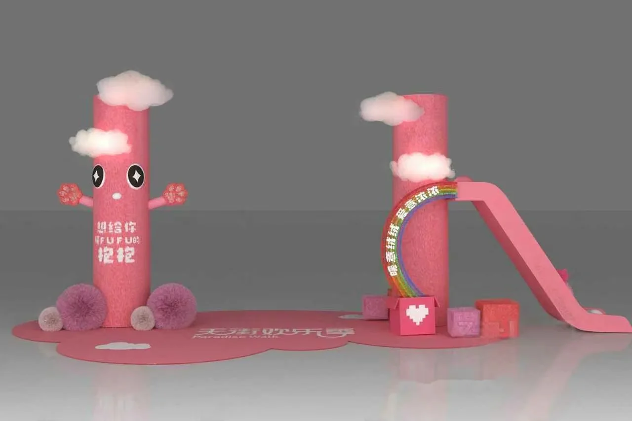 A Pink Playground 3D Model – 9679 – VRAY Render