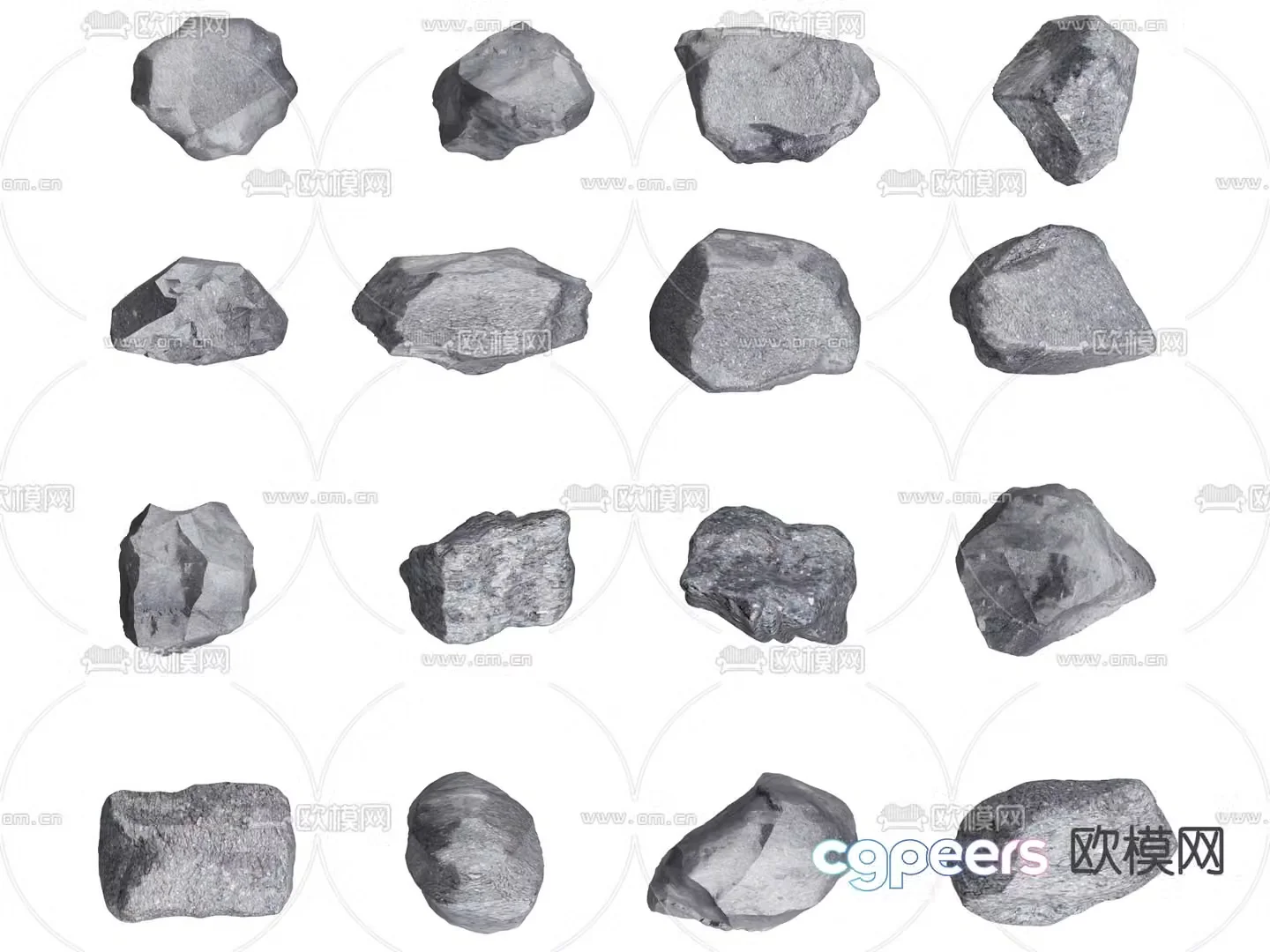 stone rock landscape stone 3d model