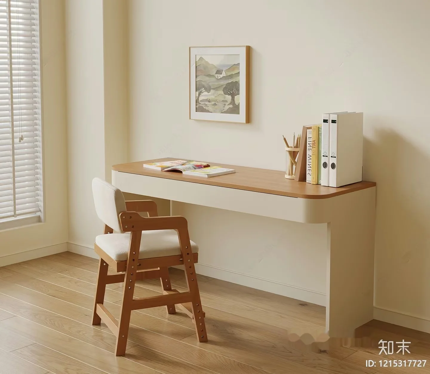 A Wooden Chair 3D Model – 10510 – VRAY Render