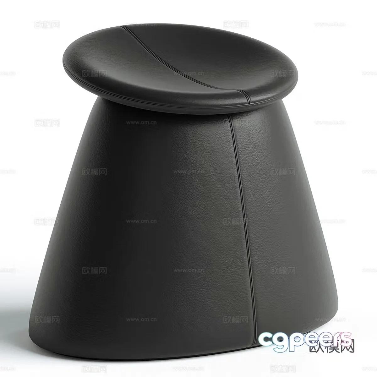 New Chinese light luxury Svasato stool 3D model