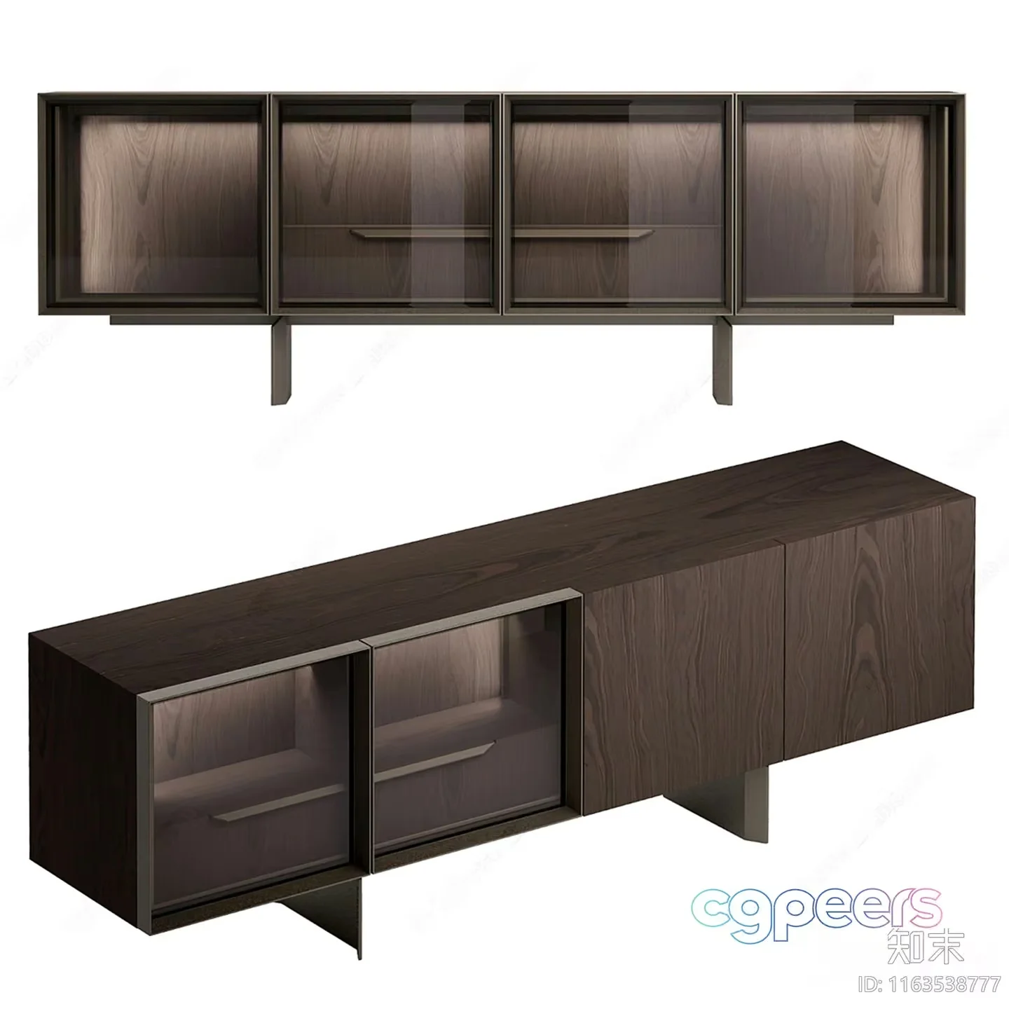 Modern Wooden Furniture 3D Model – 14044 – VRAY Render
