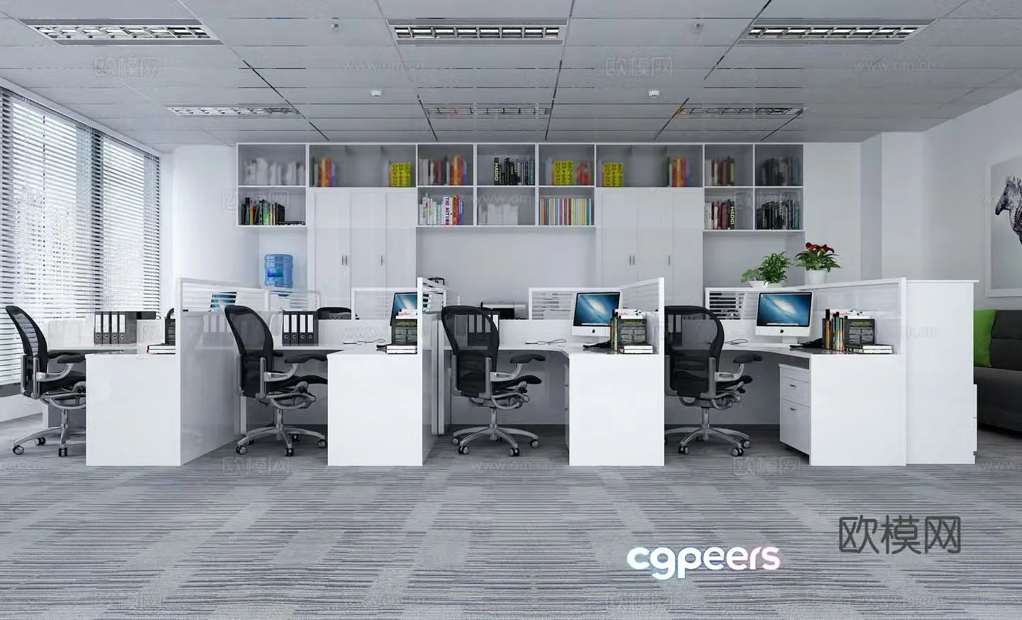 Modern office 3d model