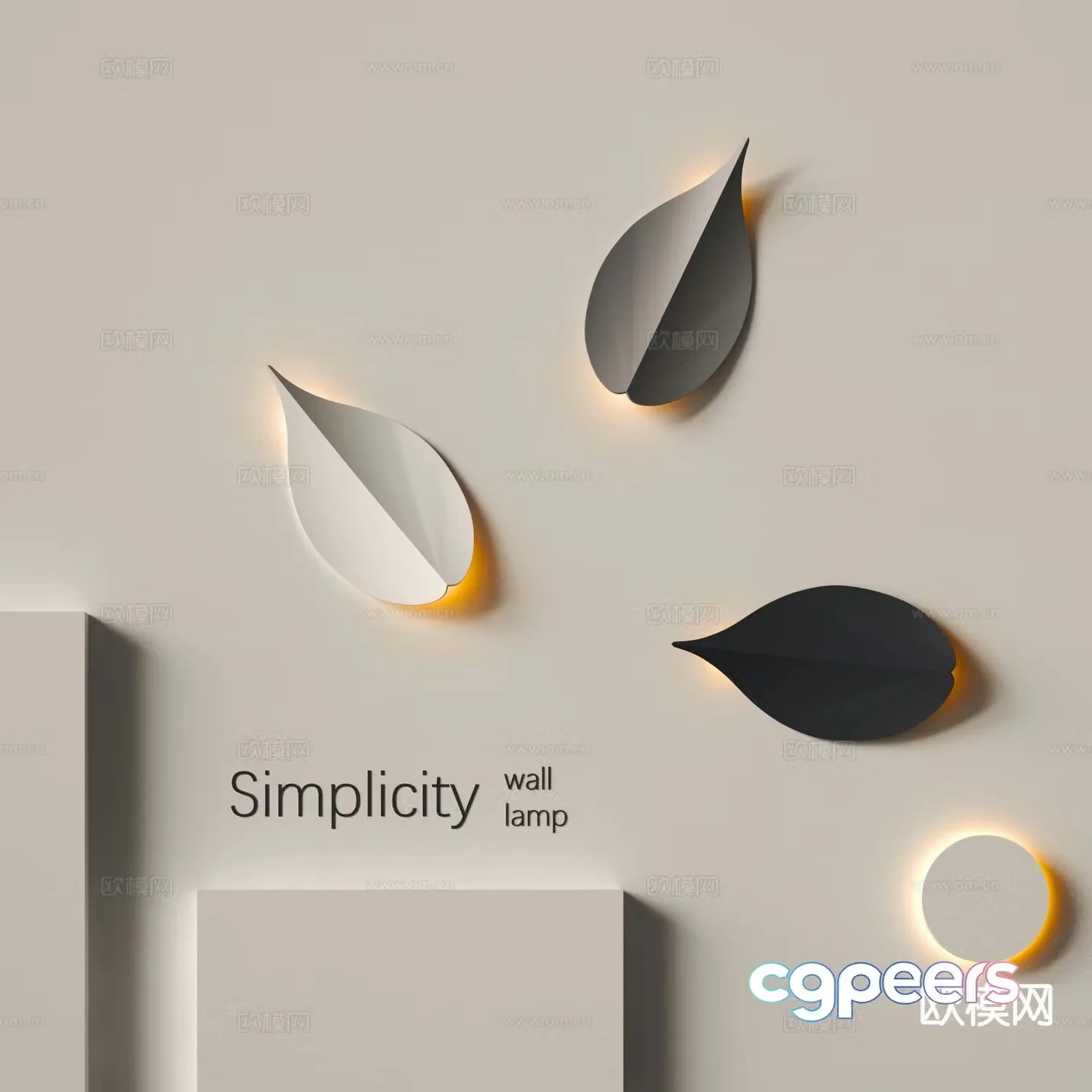 Modern creative wall lamp personalized wall lamp 3d model