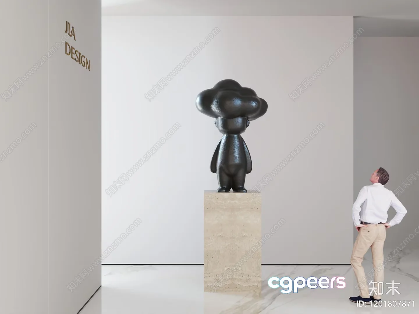 Modern Art Installation 3D Model – 20368 – VRAY Render