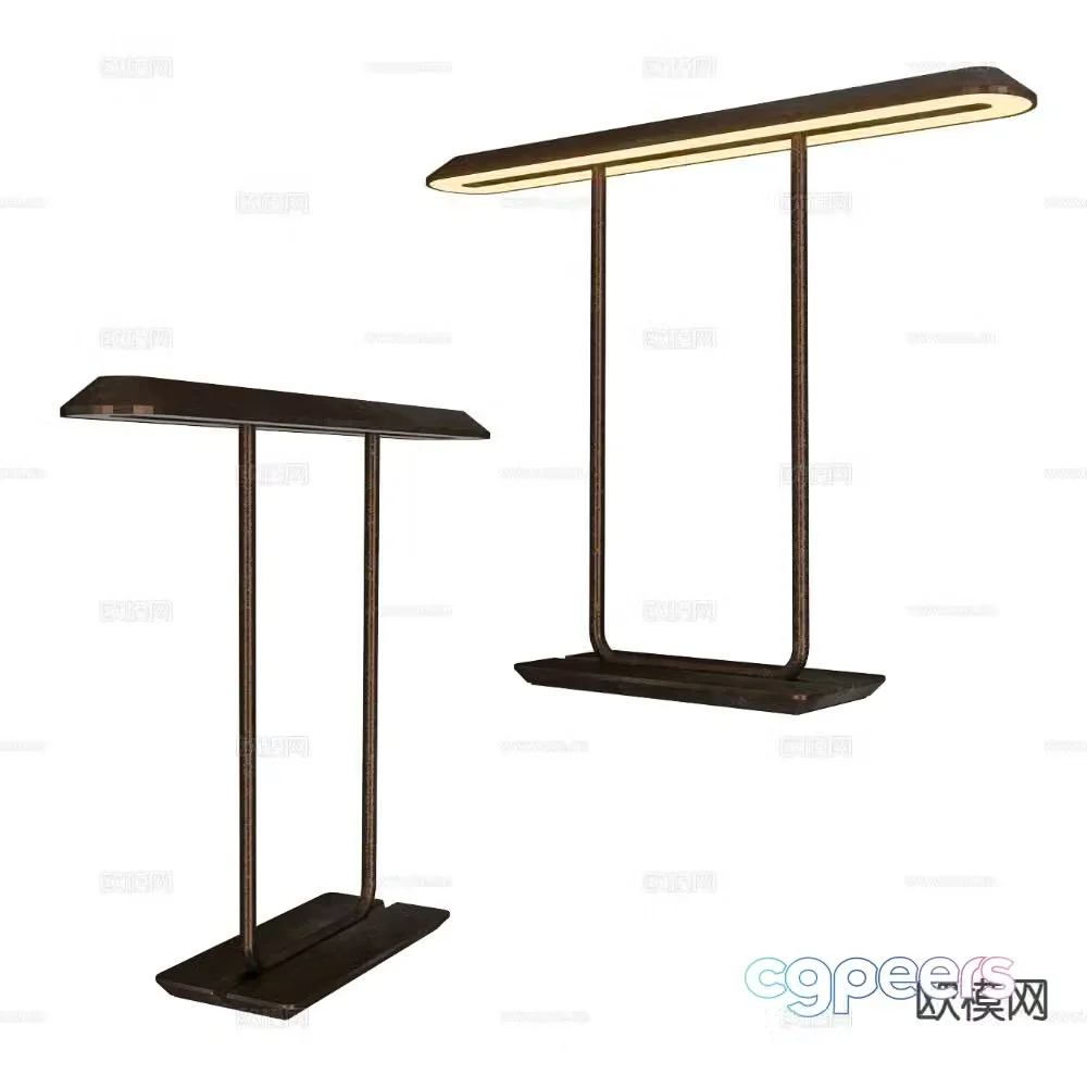 Simple desk lamp 3d model