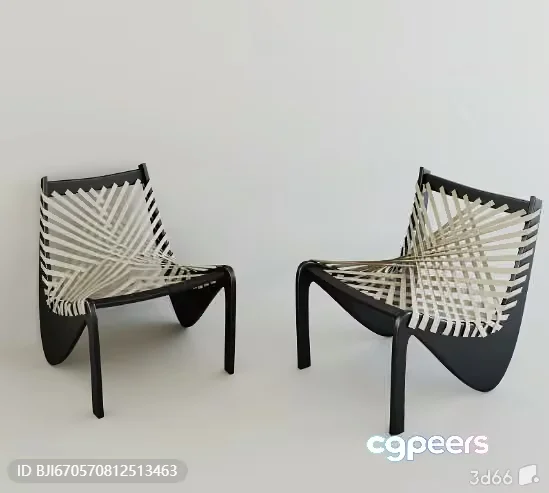 Two Modern Chairs 3D Model – 12315 – CORONA Render