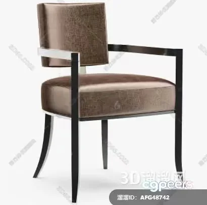 Modern Brown Chair 3D Model – 1705 – VRAY Render