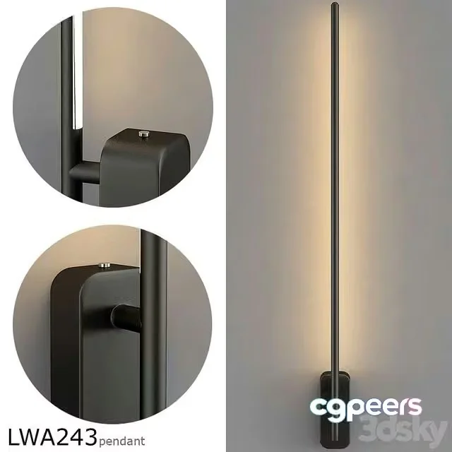 3ds Max Free – Lwa243 Wall light