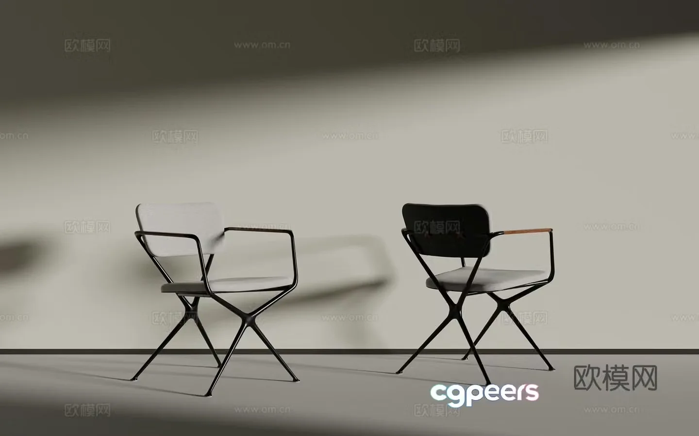Modern single chair 3d model