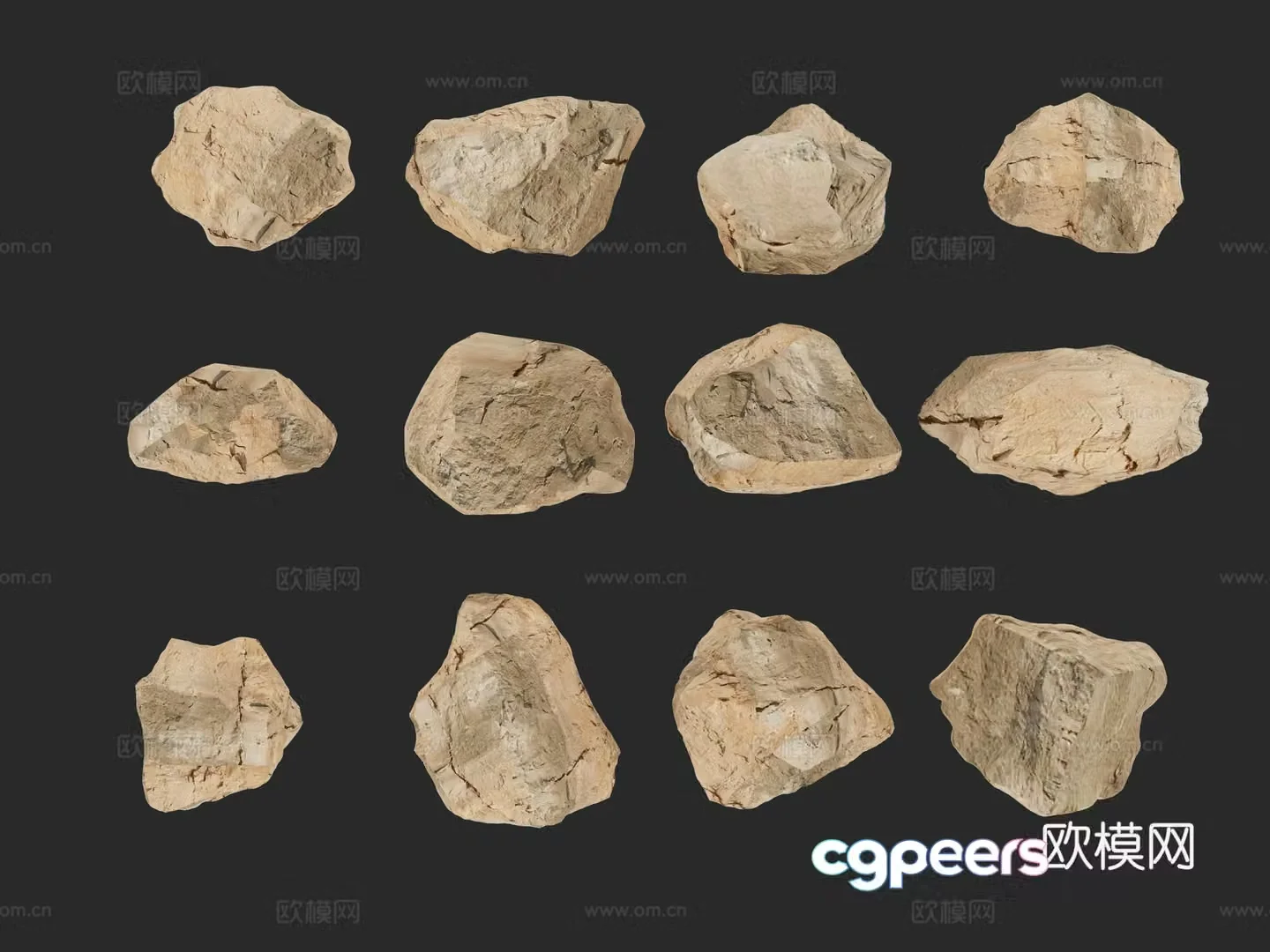 stone stone stone stone landscape stone 3d model