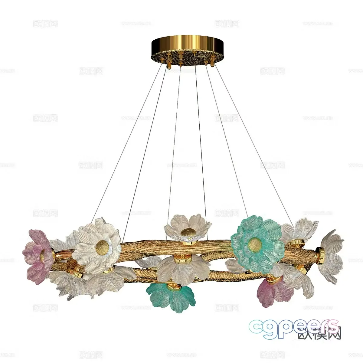 Modern simple chandeliers chandeliers simple chandeliers light luxury chandeliers dining chandeliers living room chandeliers 3D model