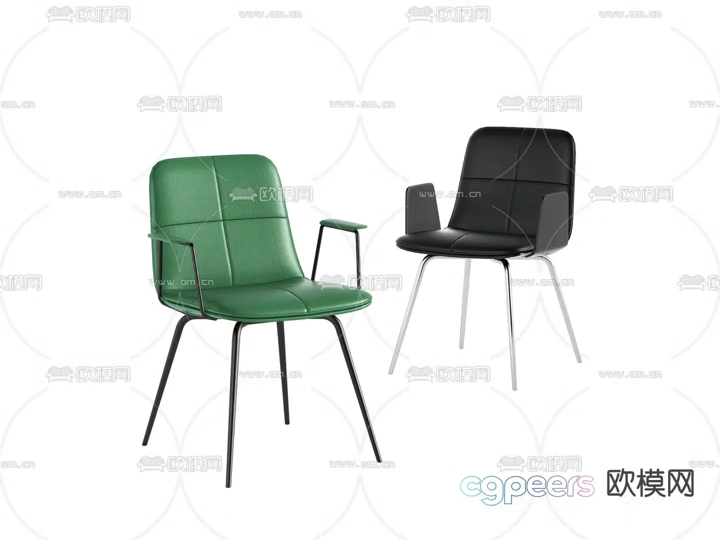 Modern seat single chair 3d model