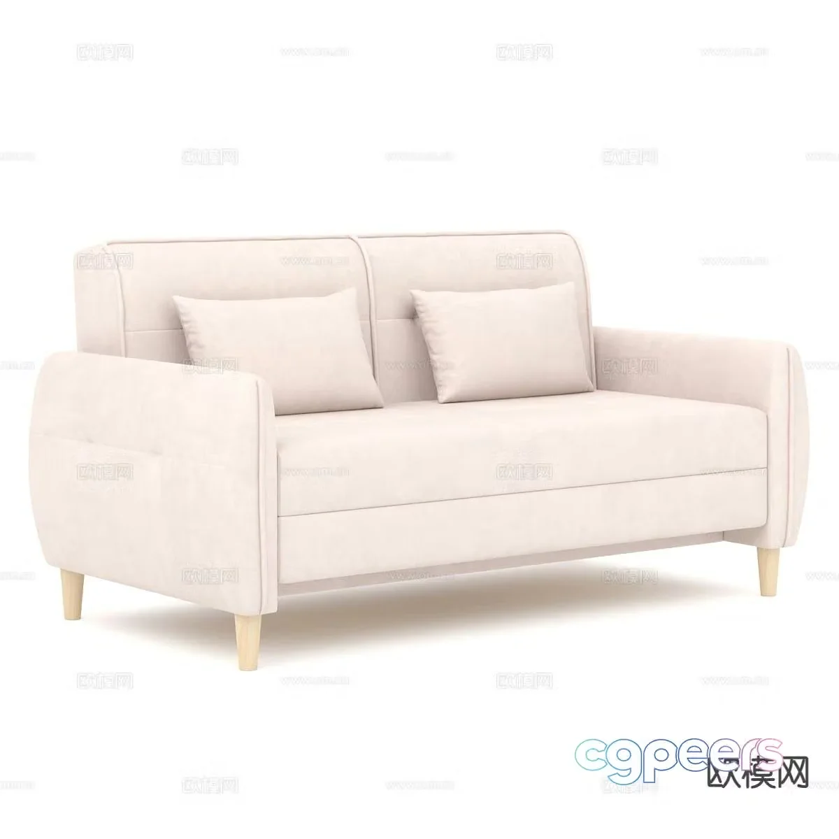 Modern love sofa 3d model