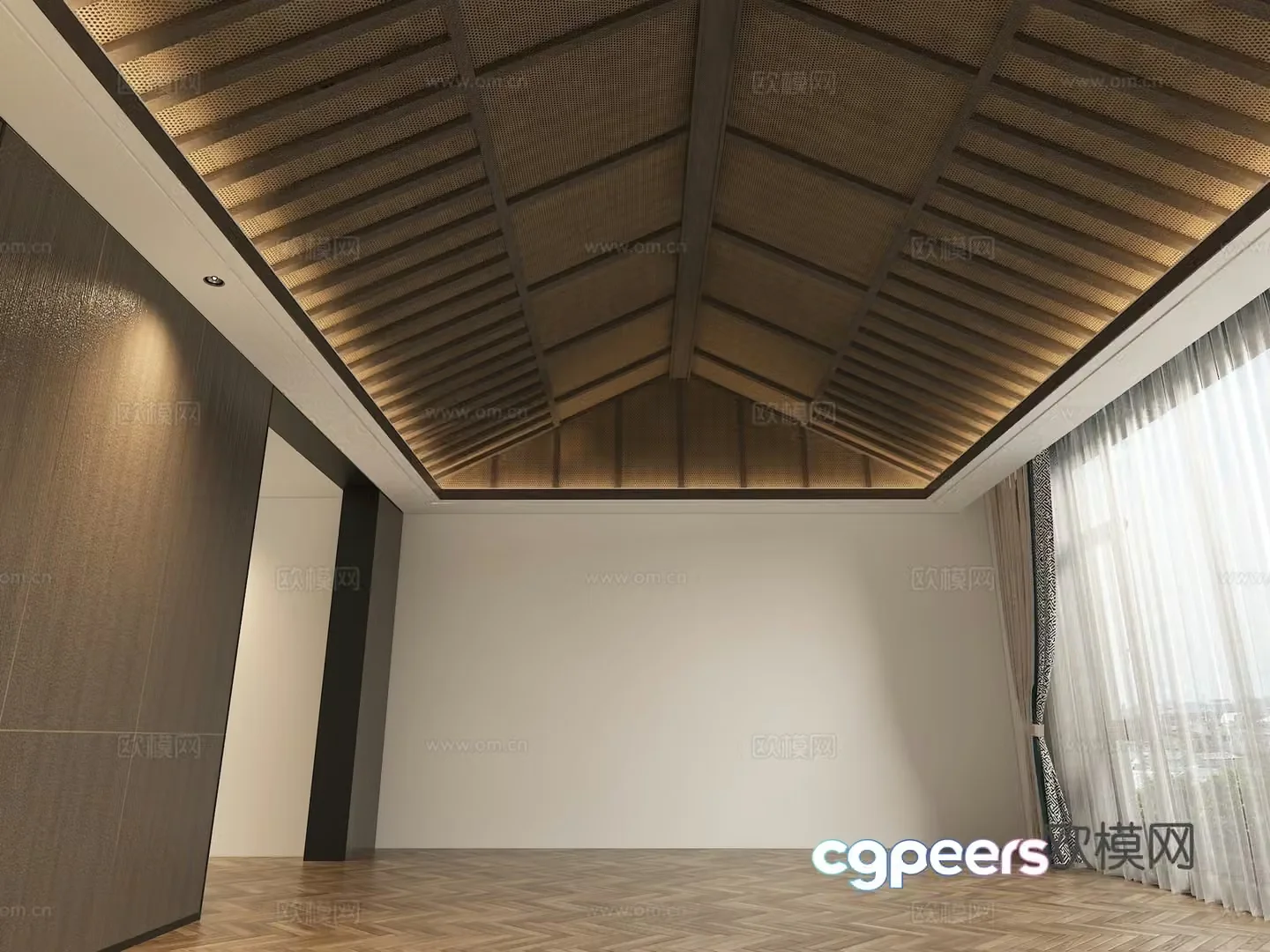 New Chinese style ceiling 3D model