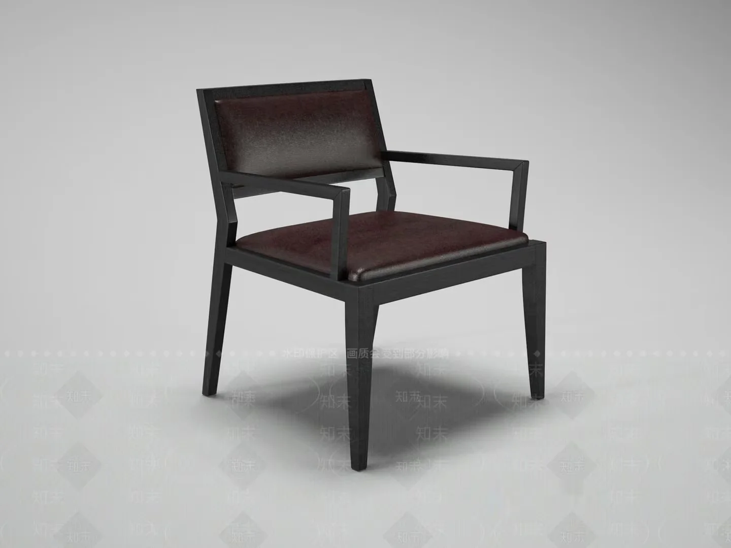 Wooden Armchair 3D Model – 9215 – VRAY Render