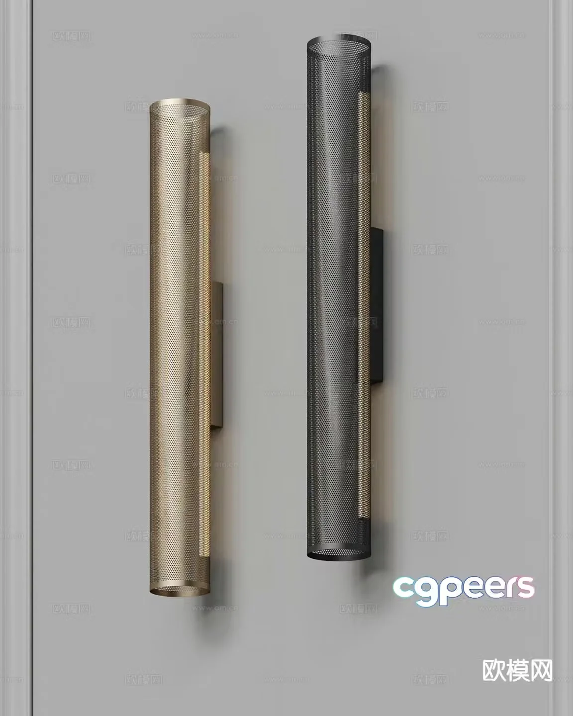 Modern wall light metal wall light 3d model