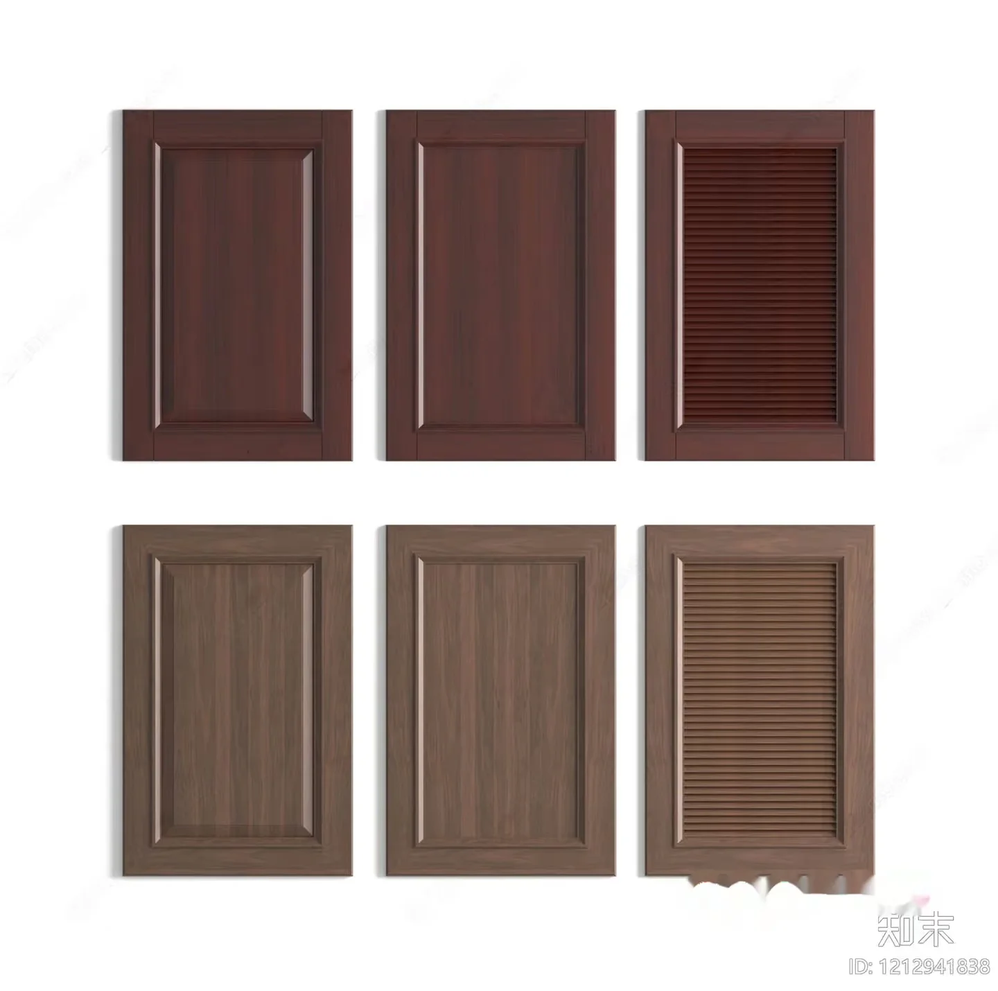 Wooden Cabinet Doors 3D Model – 16420 – VRAY Render
