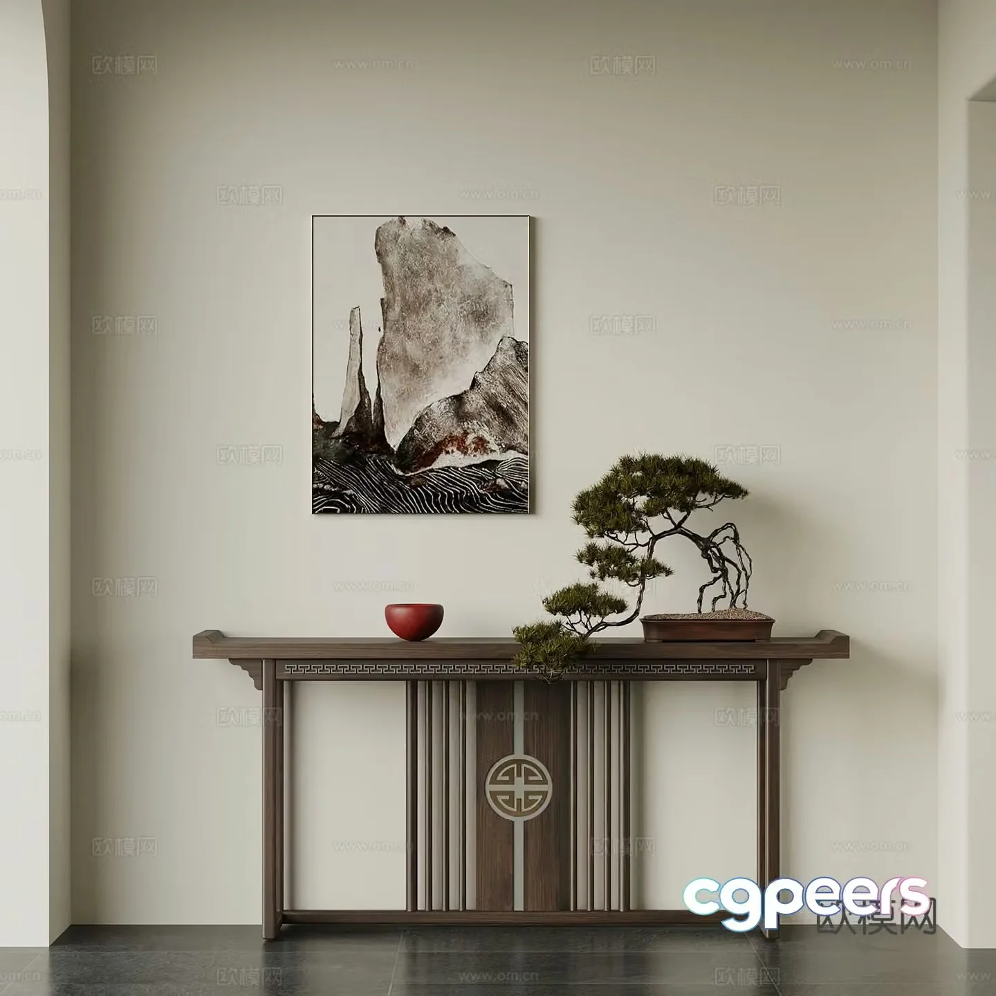 New Chinese-style Duanjingdai 3D model