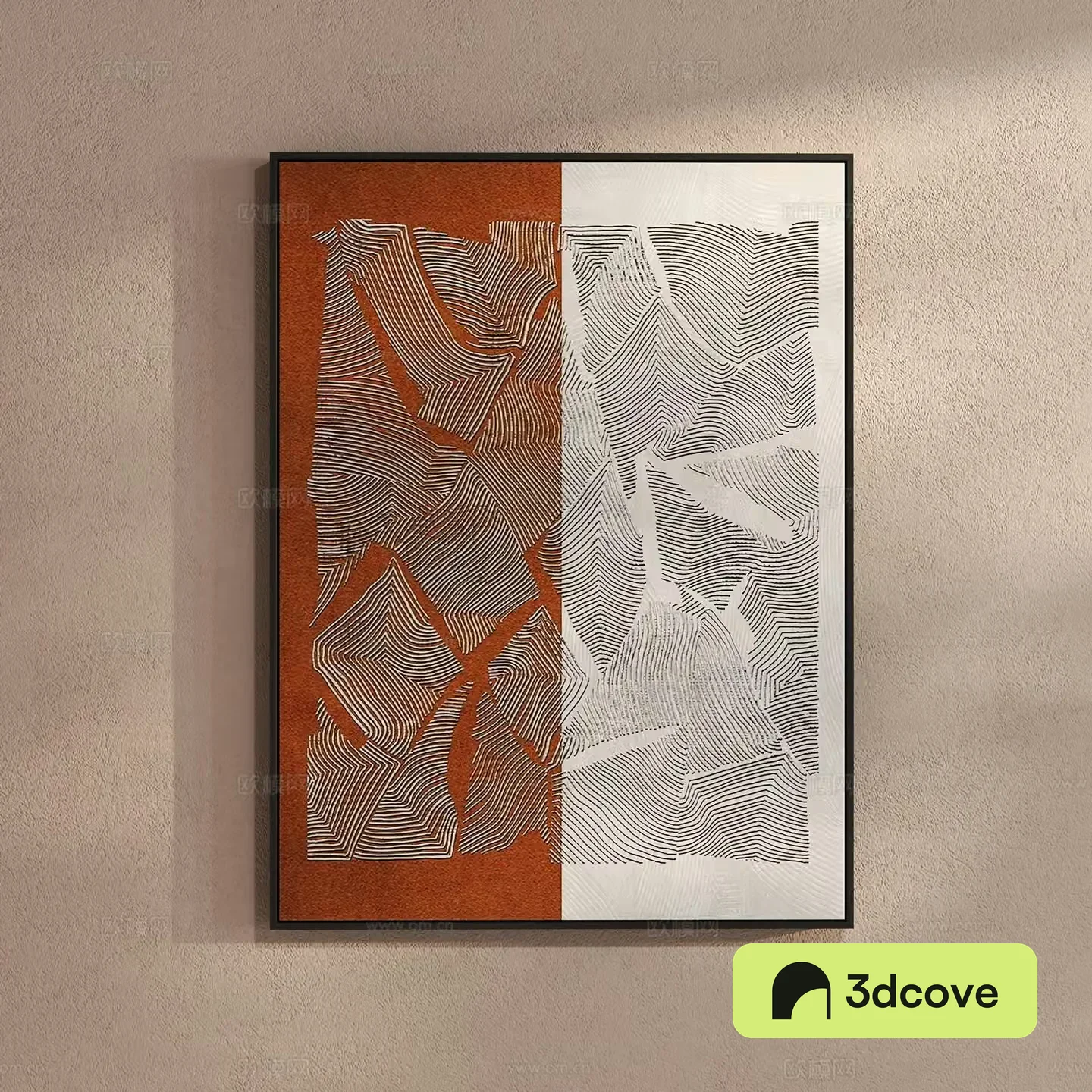 Modern texture painting decorative painting