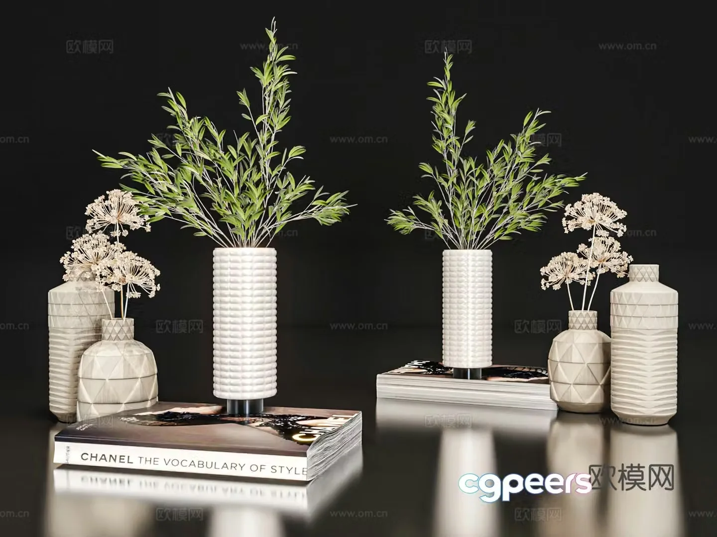 Jewelry ornaments Vase Book 3D Model